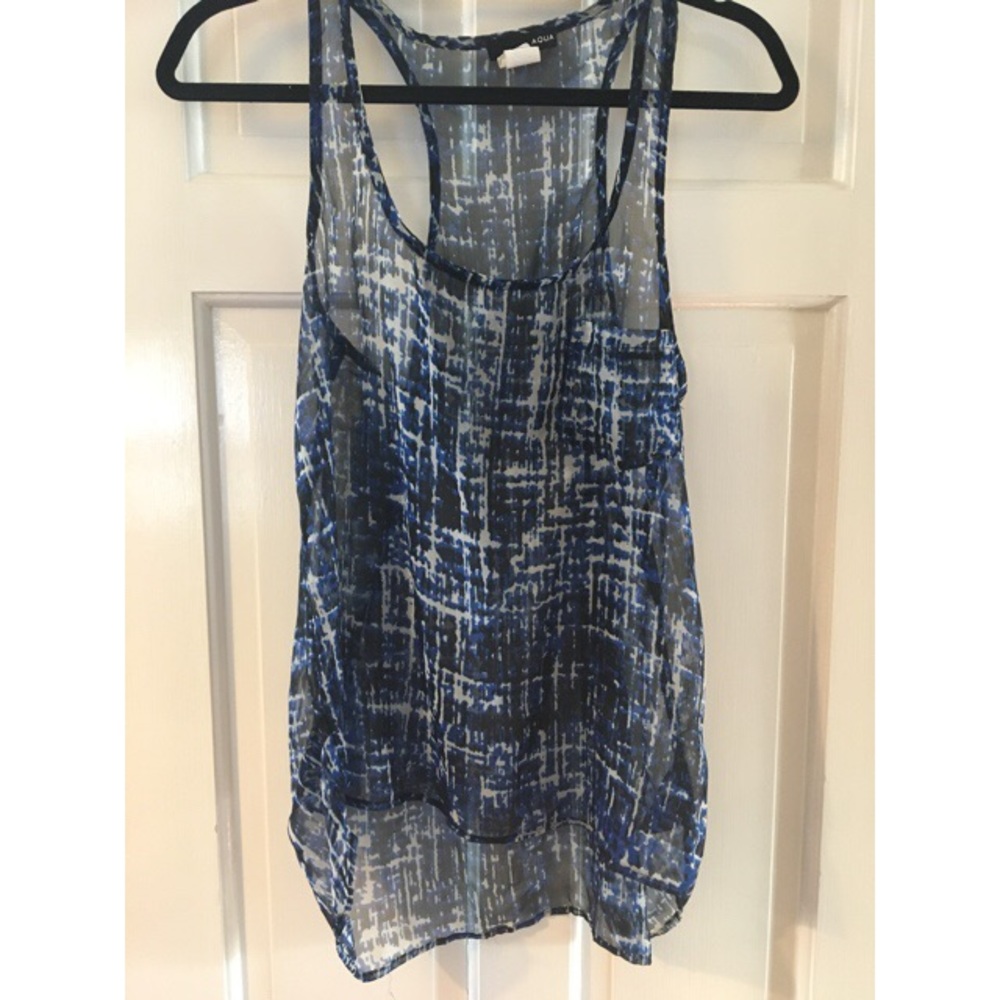 Aqua brand sheer top